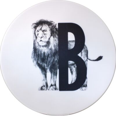 Letter board B with Lion