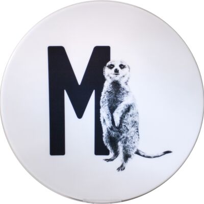 Letter board M with Meerkat