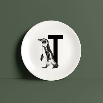 Tableau à lettres T avec Pingouin 5