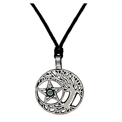 Druids Tree Pewter Wiccan Amulet Necklace PWP751