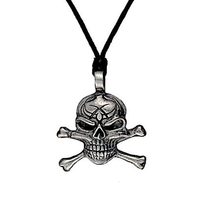 Cry Havoc Screaming Skull Pewter Necklace PWP434