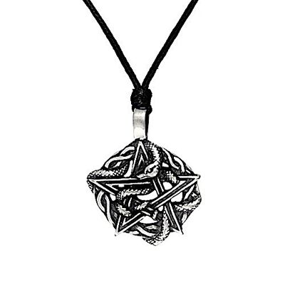 Transformation Pewter Wiccan Amulet Necklace PWP745