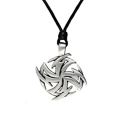 Pewter Tribal Necklace 7 PWP411