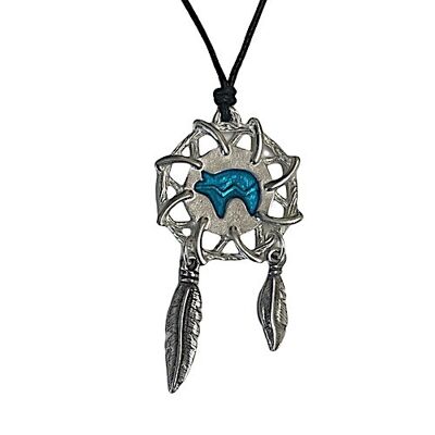 Pewter Dreamcatcher Necklace 3 PWP1582