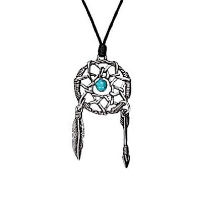 Pewter Dreamcatcher Necklace 8 PWP1587