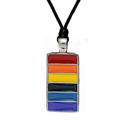 LGBTQ Rainbow Tag Necklace