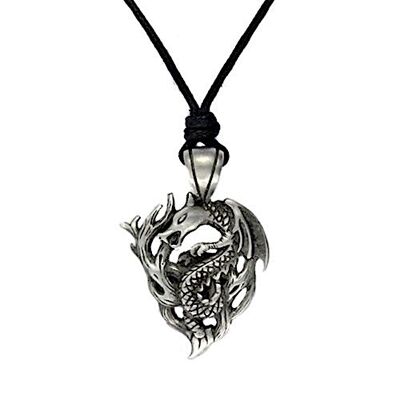 Elemental Dragon Necklace - Wood PWP094