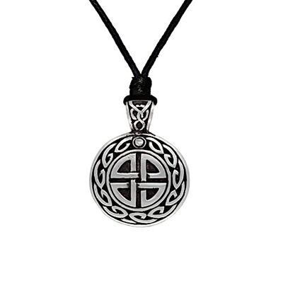 Druids Cross Pewter Necklace PWP244