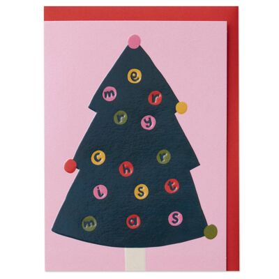 Der farbenfrohe Weihnachtsbaum Merry Christmas sorgt mit Sicherheit für festliche Stimmung.