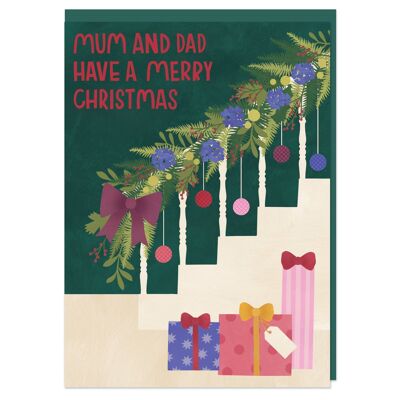 "Mamma e papà hanno una meravigliosa cartolina di Natale".
