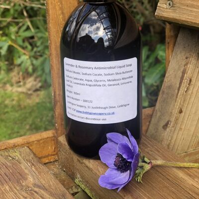 Antimicrobial Hand and Body Liquid Soap - Lavender & Rosemary