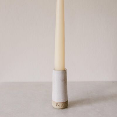 Dinner Pott Set (Dinner Pott + Dinner Candle) - The Speckle - Ivory