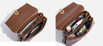 AnBeck 'Simply Stylish' Petit sac à main élégant avec 2 bandoulières alternatives (Blanc) 16