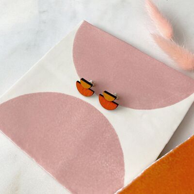 Boucles d'Oreilles Yol Orange