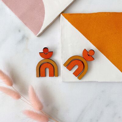 Khovsgol Earrings Orange