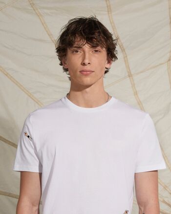 T-Shirt Brodé Swimmers Blanc 1