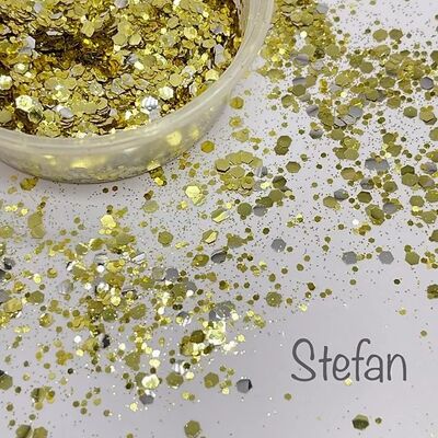 STEFAN -Silver and Gold - 10g Cosmetic Glitter