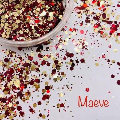 MAEVE - Gold and Red Mix - 10g Cosmetic Glitter