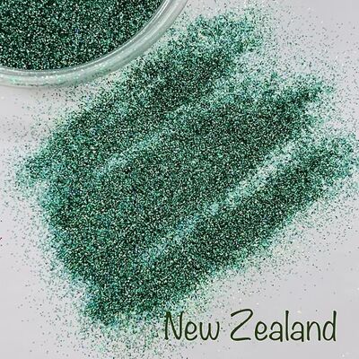 NEW ZEALAND Limited Edition HIGH SPARKLE Green Fine Glitter - 10g