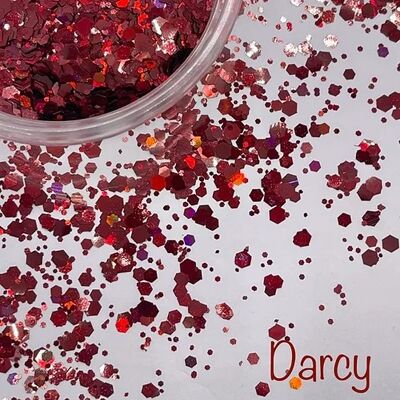 DARCY - Red Mix - 10g Cosmetic Glitter