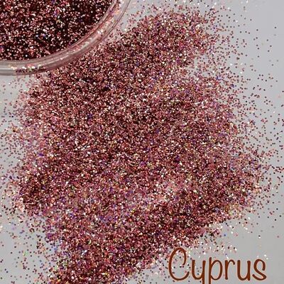 CYPRUS Limited Edition HIGH SPARKLE Rose Bronze Fine Glitter - 10g Cos