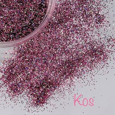 KOS Limited Edition HIGH SPARKLE Pink Fine Glitter - 10g Cos
