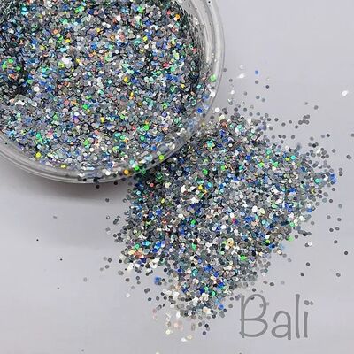 BALI Limited Edition HIGH SPARKLE Silver Fine Glitter - 10g Cos