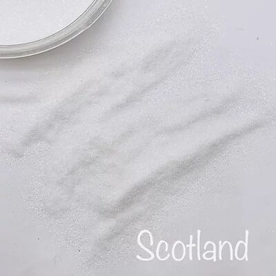 SCOTLAND Limited Edition HIGH SPARKLE White Fine Glitter - 10g Cos