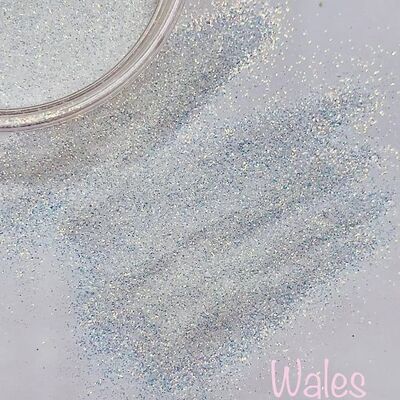 WALES Limited Edition HIGH SPARKLE White Fine Glitter - 10g