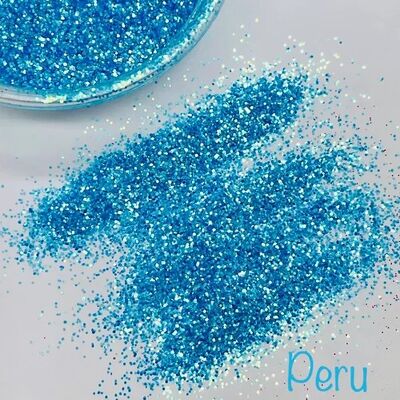 PERU Limited Edition HIGH SPARKLE Aqua Fine Glitter - 10g Cosmetic Glitter