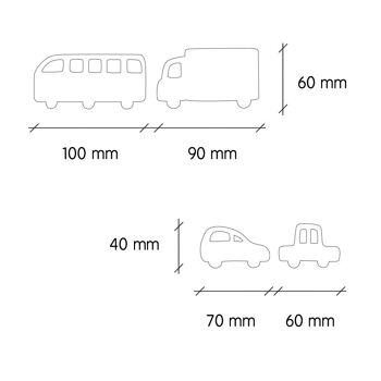 Sticker mural véhicules voitures et camions 2