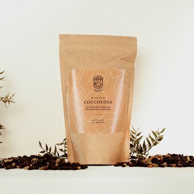 COCCOLOSA Mezcla rica y suave, granos de café tostados de 250 g