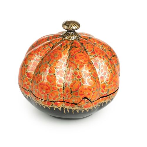 Papier-mâché Pumpkin Box  (457872542)