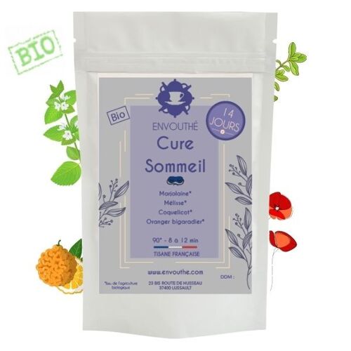 Cure Thé/Tisane "Sommeil" 14 Jours Bio