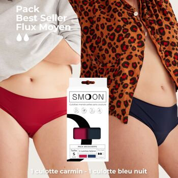 Pack 2 coloris - culottes menstruelles 1