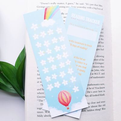Rainbow Reading Tracker Bookmark