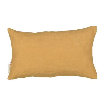 Coussin 30 x 50 brodé Hirondelle, Caramel 1