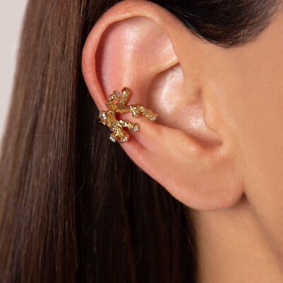 Ear cuff Ramage piccolo - Colore: Oro