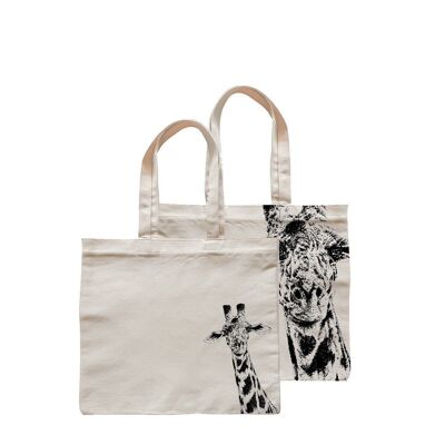 Giraffe - Quadratische Einkaufstasche
