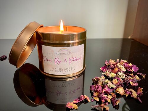 Plum, Rose & Patchouli in Rose Gold 190g