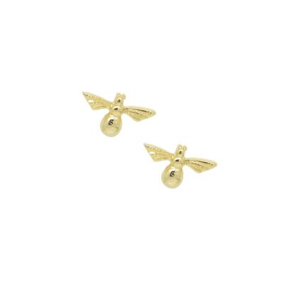 Bee earring gold