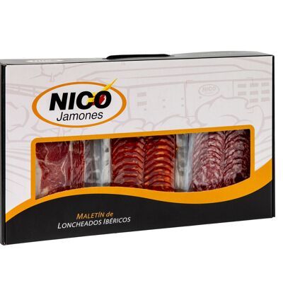 Iberian Sliced Assorted Pack 24 sachets x 80 gr (Iberian Cebo Shoulder + Chorizo + Salchichón)