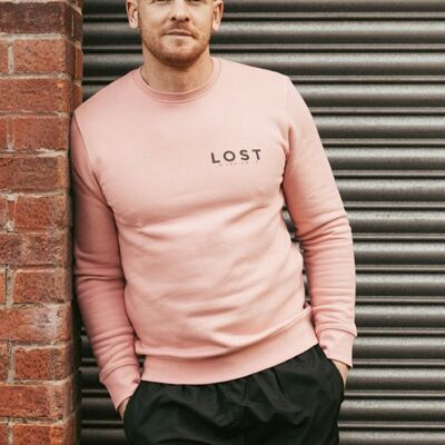 LOST 22 Sweatshirt - Grey/Pink - Heather Grey