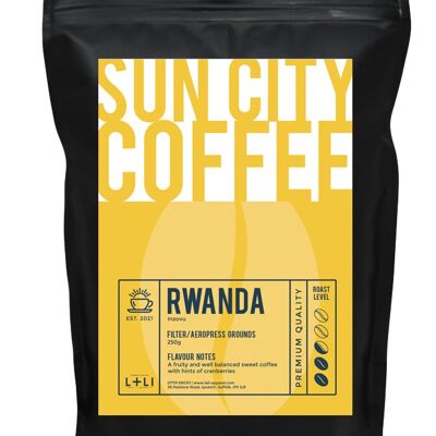 Sun City Coffee - Rwanda - Ground for filter / Aeropress - 250g