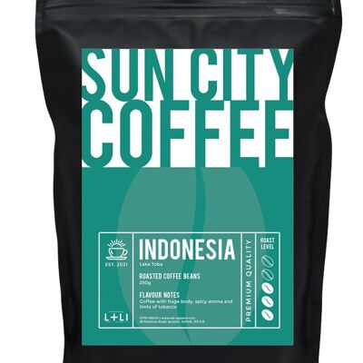 Sun City Coffee - Indonesia - Roasted Coffee Bean - 250g