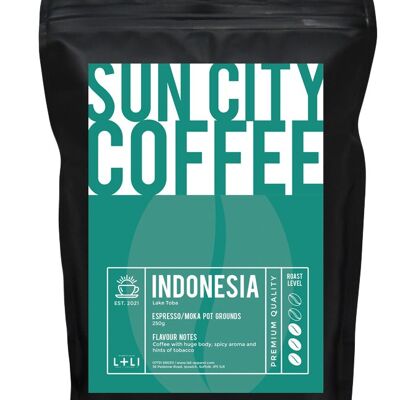 Sun City Coffee - Indonesia - Ground for espresso / Moka pot - 250g