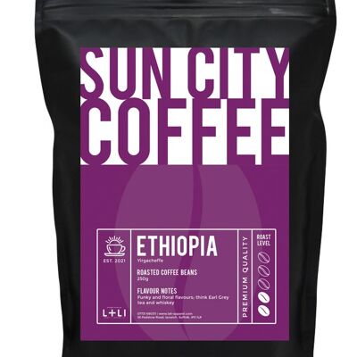 Sun City Coffee - Ethiopia Yirgacheffe - Roasted Coffee Bean - 250g