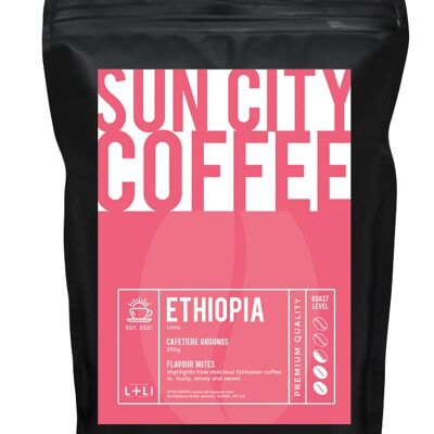 Sun City Coffee - Ethiopia Limu - Ground for cafetiere - 250g