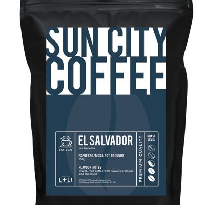 Sun City Coffee - El Salvador - Ground for espresso / Moka pot - 250g