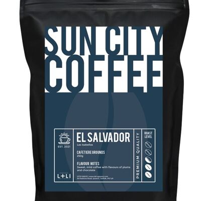 Sun City Coffee - El Salvador - Ground for cafetiere - 250g